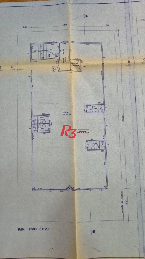 Prédio, 2209 m² - venda por R$ 18.000.000,00 ou aluguel por R$ 75.000,00/mês - Aparecida - Santos/SP