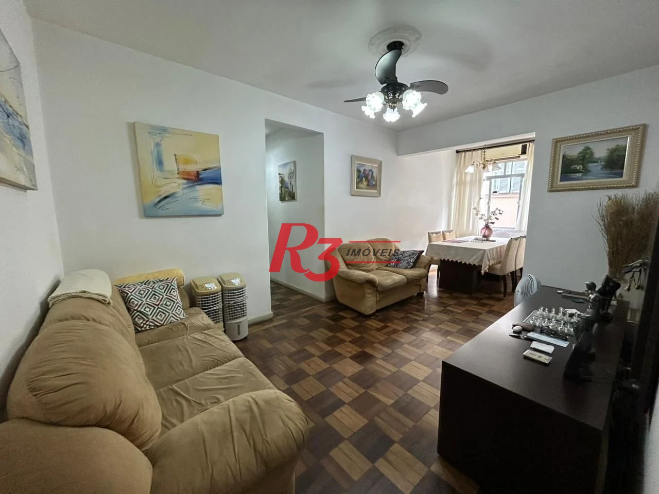 Apartamento com 3 dormitórios à venda, 90 m² por R$ 600.000,00 - Boqueirão - Santos/SP