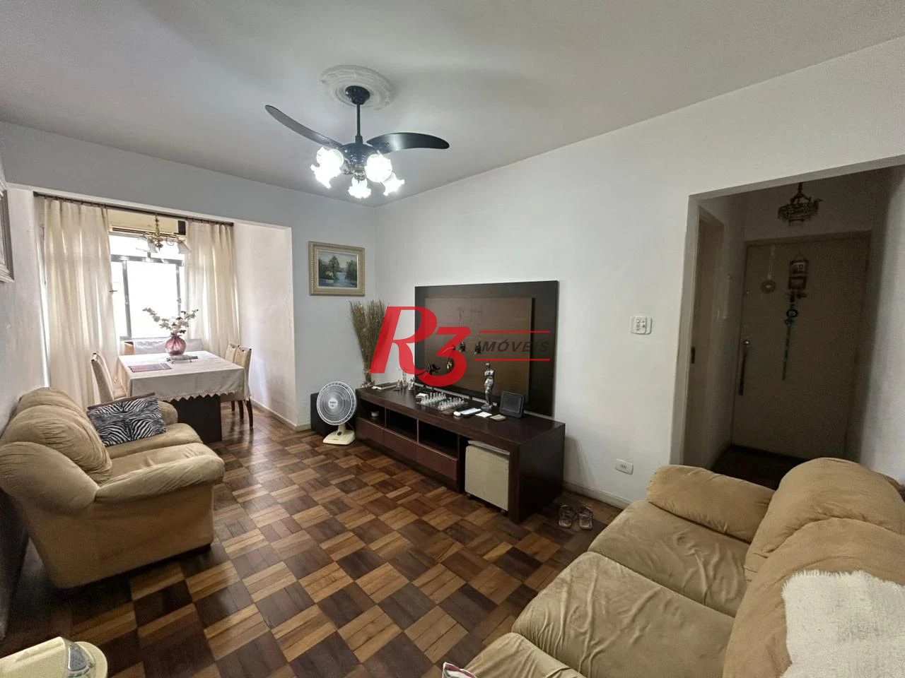 Apartamento com 3 dormitórios à venda, 90 m² por R$ 600.000,00 - Boqueirão - Santos/SP