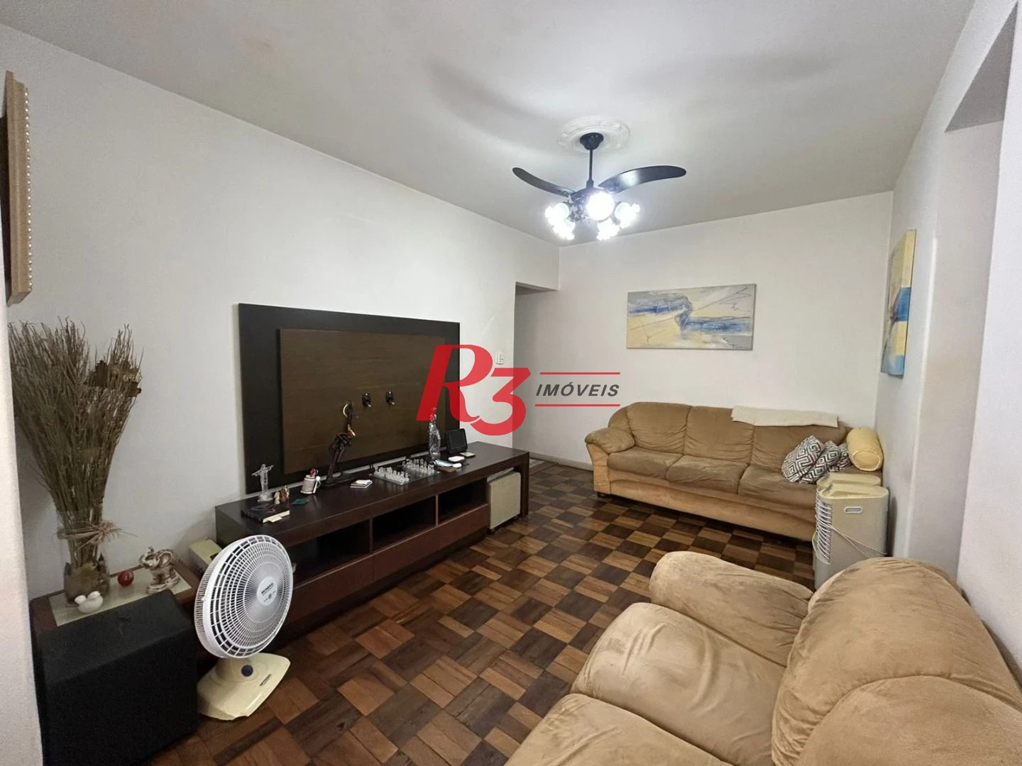 Apartamento com 3 dormitórios à venda, 90 m² por R$ 600.000,00 - Boqueirão - Santos/SP