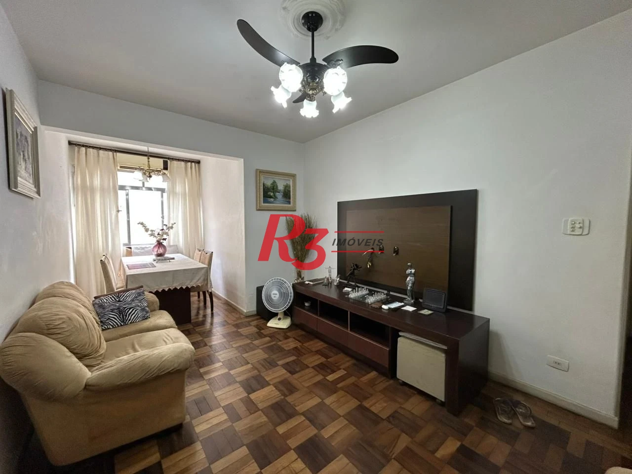 Apartamento com 3 dormitórios à venda, 90 m² por R$ 600.000,00 - Boqueirão - Santos/SP