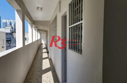 Apartamento para alugar, 77 m² por R$ 4.800,00/mês - Ponta da Praia - Santos/SP