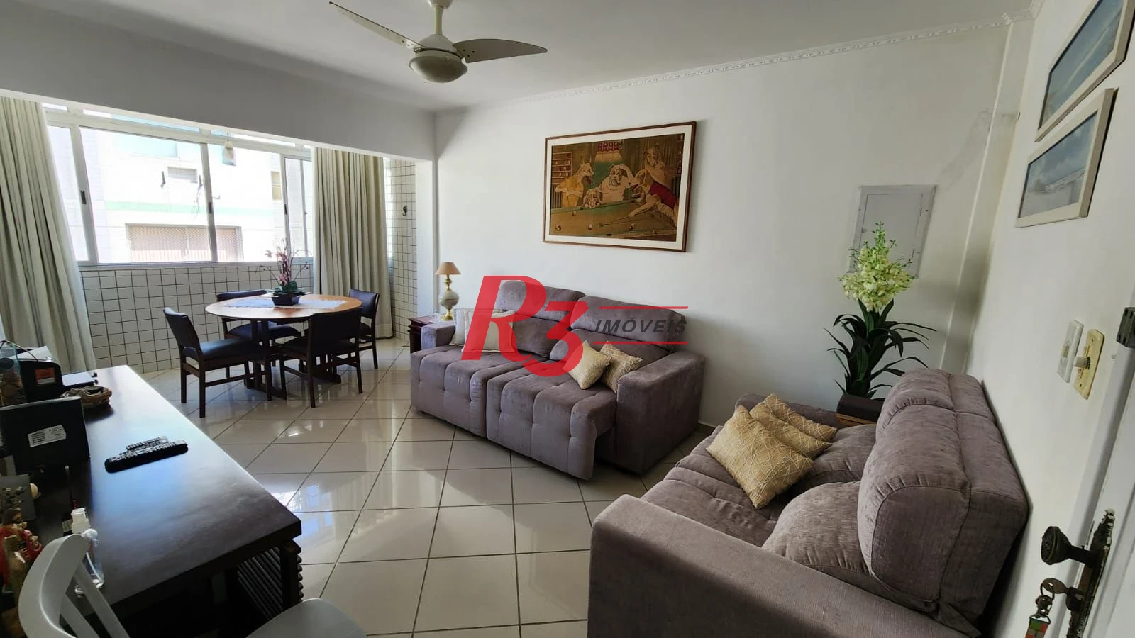 Apartamento para alugar, 77 m² por R$ 4.800,00/mês - Ponta da Praia - Santos/SP