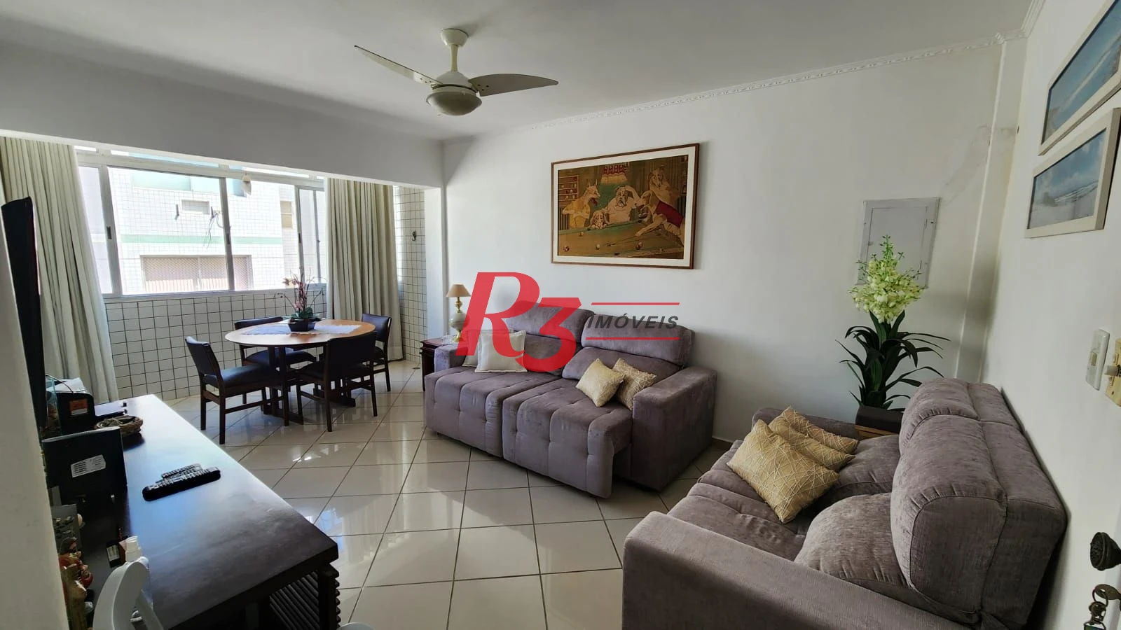Apartamento para alugar, 77 m² por R$ 4.800,00/mês - Ponta da Praia - Santos/SP