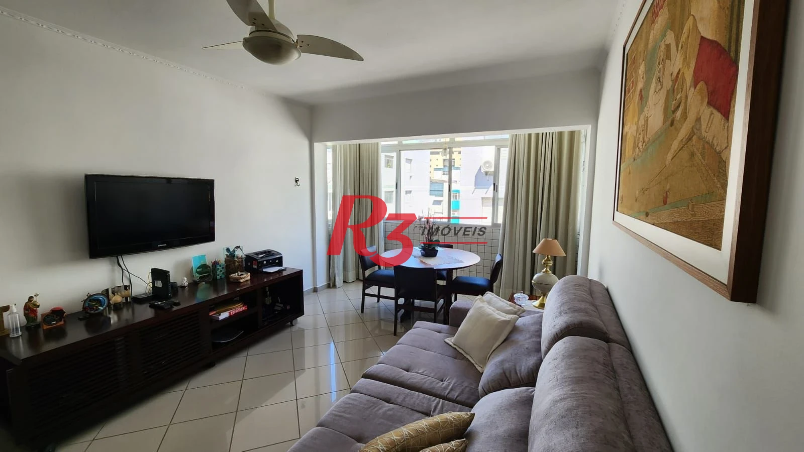 Apartamento para alugar, 77 m² por R$ 4.800,00/mês - Ponta da Praia - Santos/SP