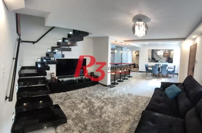 Sobrado com 2 dormitórios à venda, 156 m² por R$ 1.385.000,00 - Embaré - Santos/SP