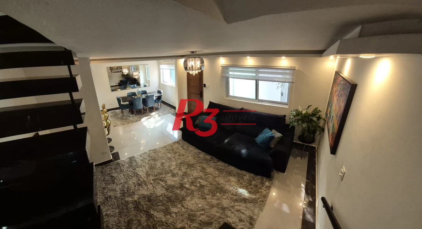 Sobrado com 2 dormitórios à venda, 156 m² por R$ 1.385.000,00 - Embaré - Santos/SP