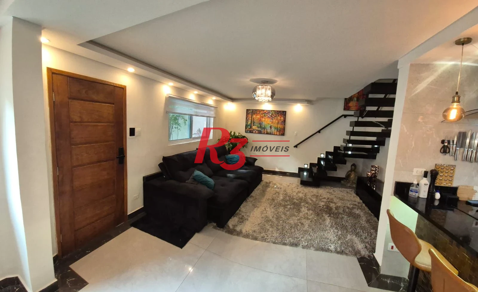 Sobrado com 2 dormitórios à venda, 156 m² por R$ 1.385.000,00 - Embaré - Santos/SP