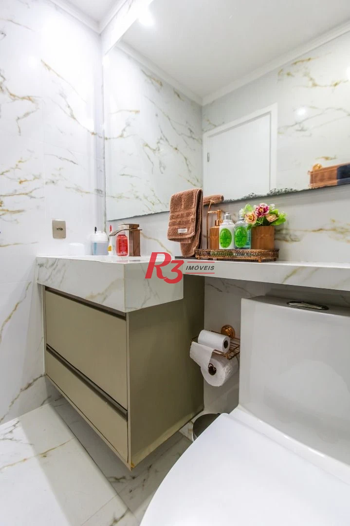 Apartamento à venda, 84 m² por R$ 840.000,00 - Marapé - Santos/SP