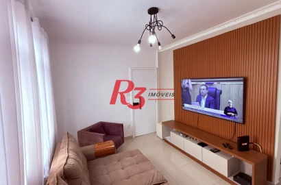 Apartamento à venda, 67 m² por R$ 415.000,00 - Macuco - Santos/SP