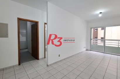 Apartamento com 1 dormitório à venda, 52 m² por R$ 380.000,00 - Encruzilhada - Santos/SP