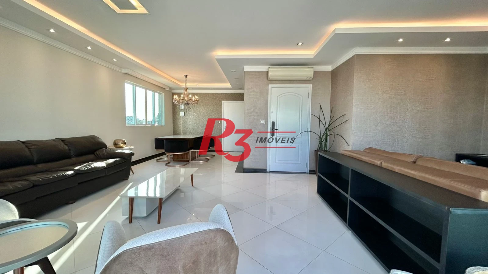 Apartamento com 3 dormitórios para alugar, 138 m² por R$ 16.000,00/mês - Gonzaga - Santos/SP