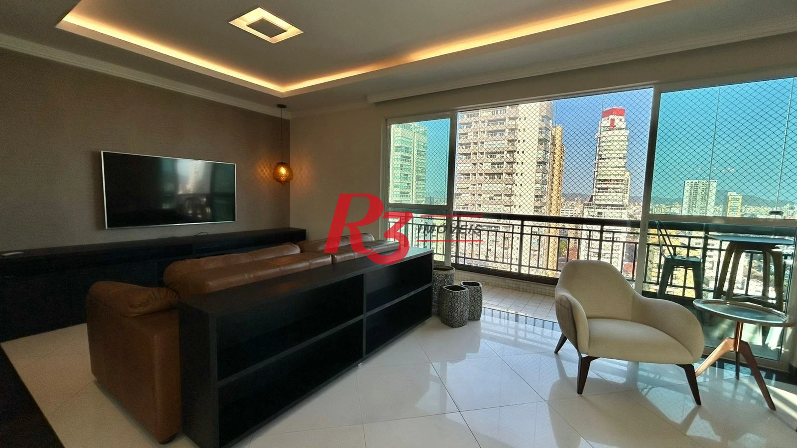 Apartamento com 3 dormitórios para alugar, 138 m² por R$ 16.000,00/mês - Gonzaga - Santos/SP