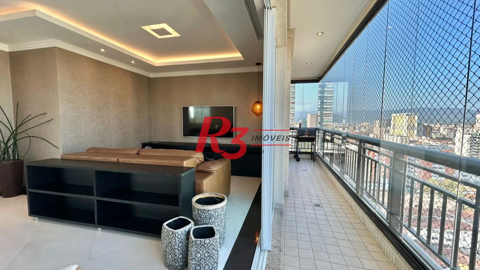 Apartamento com 3 dormitórios para alugar, 138 m² por R$ 16.000,00/mês - Gonzaga - Santos/SP