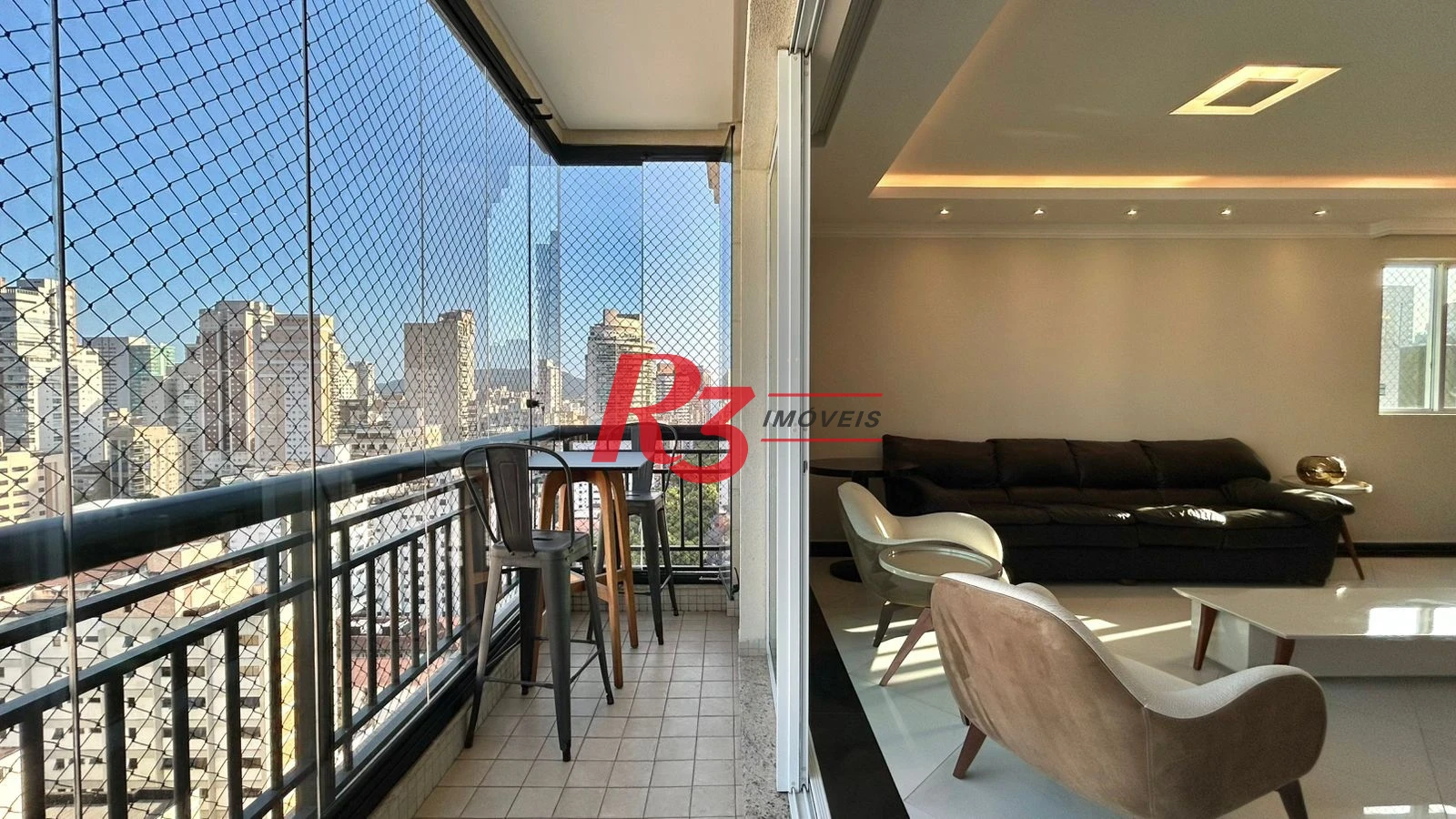 Apartamento com 3 dormitórios para alugar, 138 m² por R$ 16.000,00/mês - Gonzaga - Santos/SP