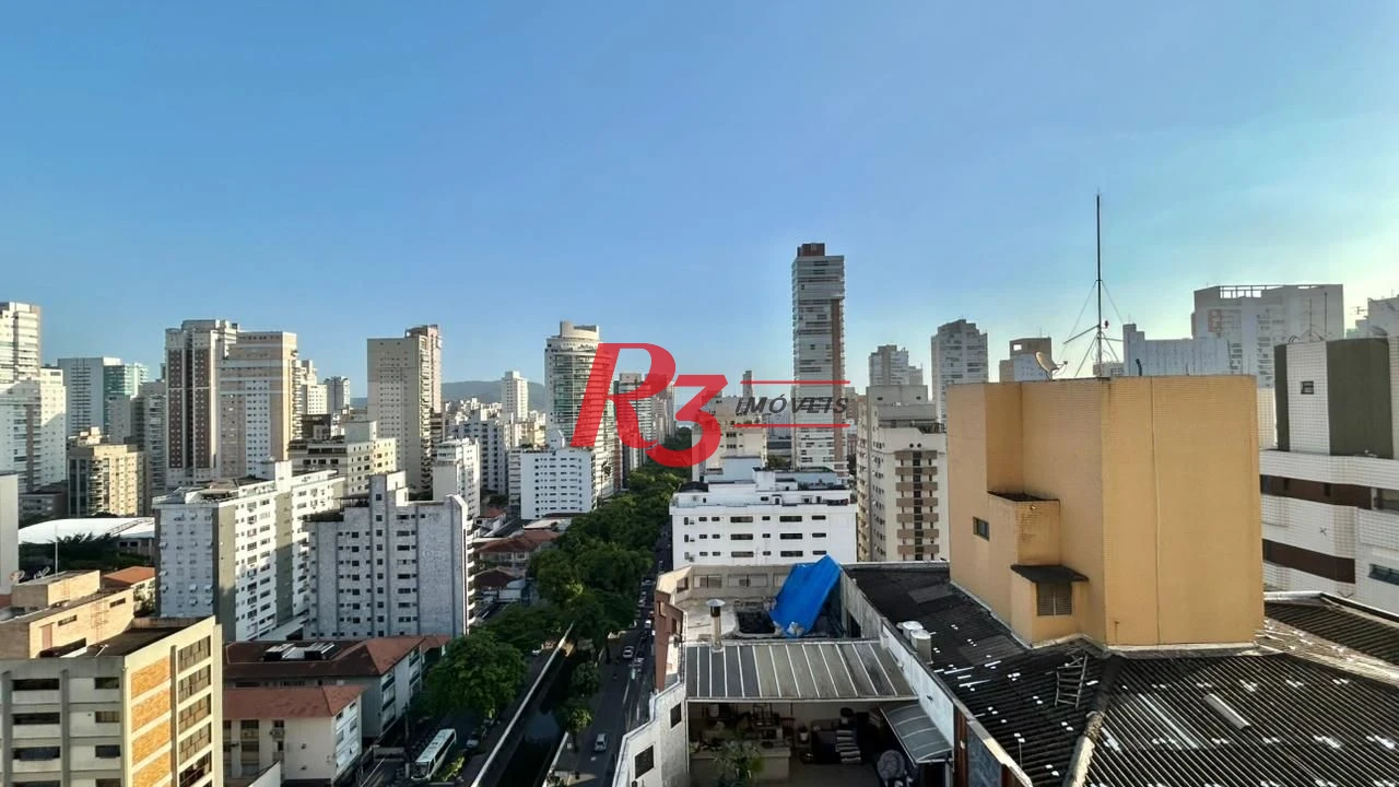 Apartamento com 3 dormitórios para alugar, 138 m² por R$ 16.000,00/mês - Gonzaga - Santos/SP