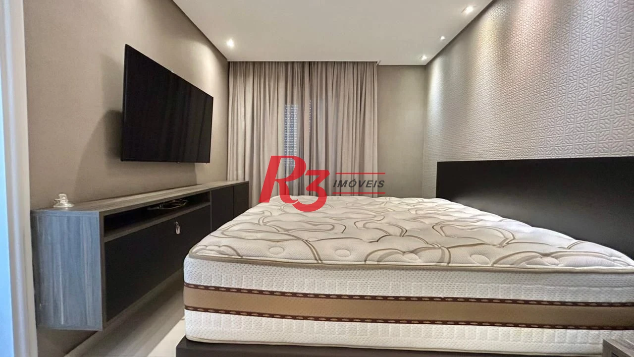 Apartamento com 3 dormitórios para alugar, 138 m² por R$ 16.000,00/mês - Gonzaga - Santos/SP