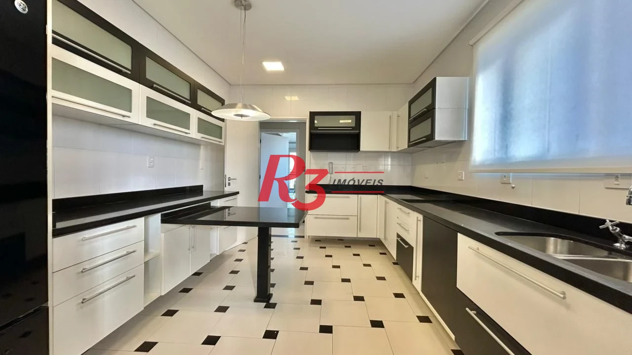 Apartamento com 3 dormitórios para alugar, 138 m² por R$ 16.000,00/mês - Gonzaga - Santos/SP