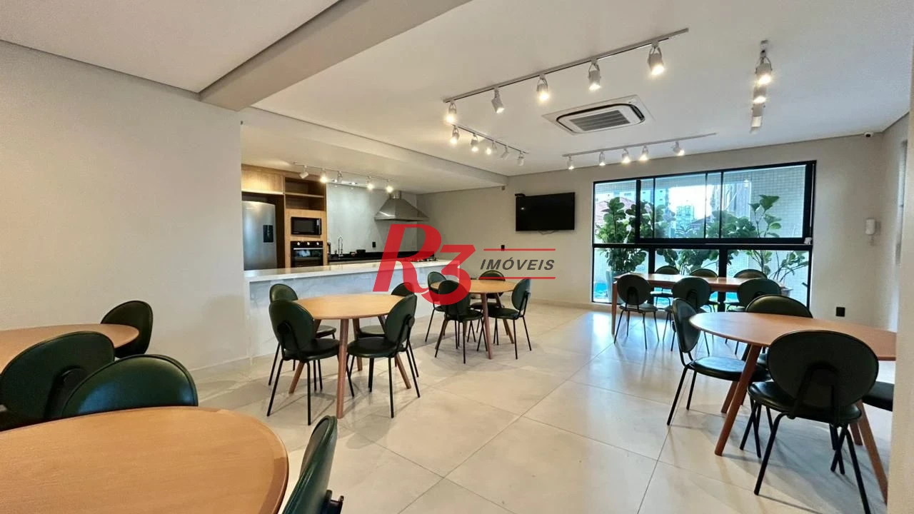 Apartamento com 3 dormitórios para alugar, 138 m² por R$ 16.000,00/mês - Gonzaga - Santos/SP