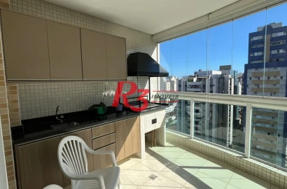 Apartamento com 3 dormitórios à venda, 124 m² por R$ 2.000.000,00 - Boqueirão - Santos/SP