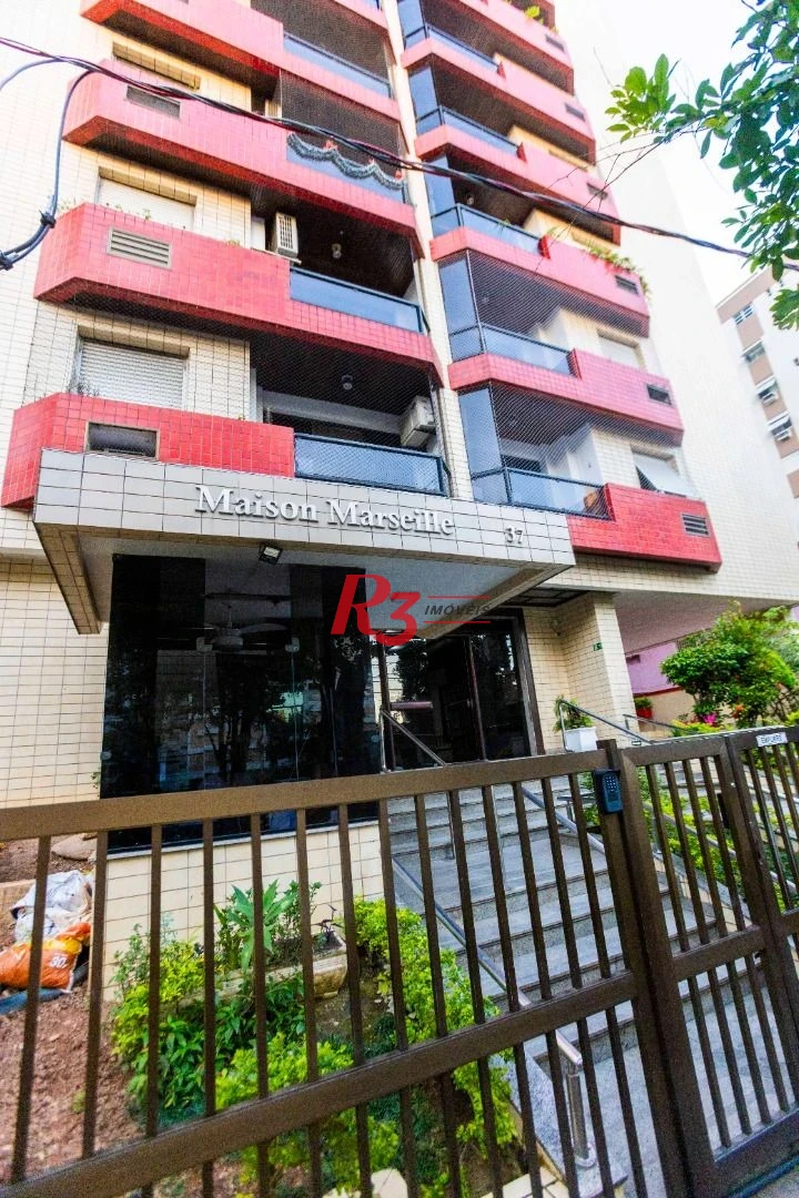 Apartamento com 3 dormitórios à venda, 124 m² por R$ 980.000,00 - Gonzaga - Santos/SP