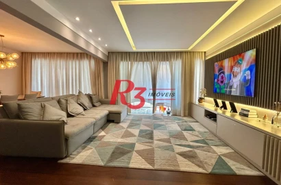 Apartamento com 4 dormitórios à venda, 206 m² por R$ 1.800.000,00 - Aparecida - Santos/SP