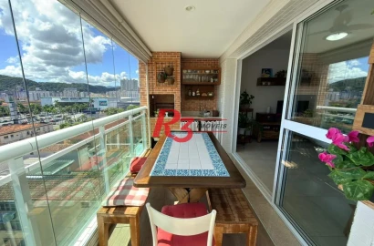 Apartamento à venda, 106 m² por R$ 1.250.000,00 - Gonzaga - Santos/SP
