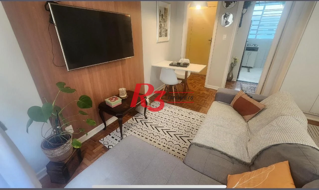 Apartamento com 1 dormitório à venda, 45 m² por R$ 450.000,00 - Ponta da Praia - Santos/SP