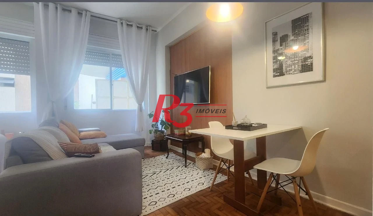 Apartamento com 1 dormitório à venda, 45 m² por R$ 450.000,00 - Ponta da Praia - Santos/SP