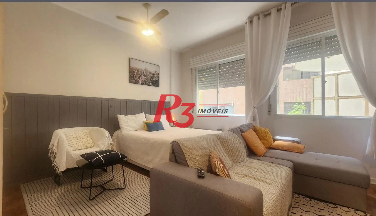 Apartamento com 1 dormitório à venda, 45 m² por R$ 450.000,00 - Ponta da Praia - Santos/SP
