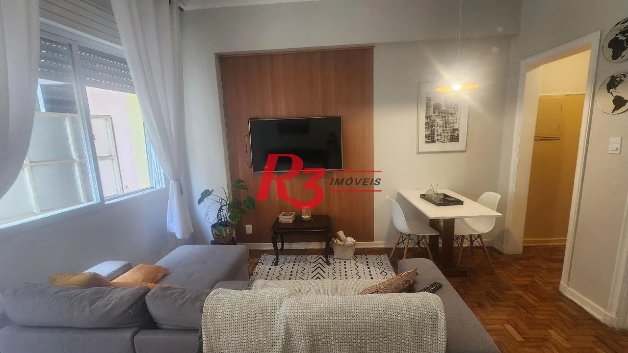 Apartamento com 1 dormitório à venda, 45 m² por R$ 450.000,00 - Ponta da Praia - Santos/SP