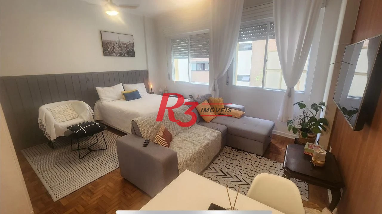 Apartamento com 1 dormitório à venda, 45 m² por R$ 450.000,00 - Ponta da Praia - Santos/SP