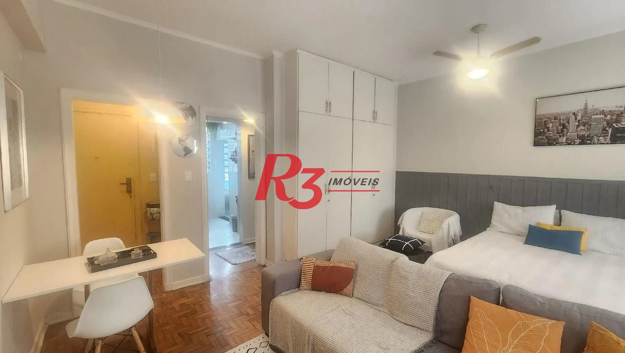 Apartamento com 1 dormitório à venda, 45 m² por R$ 450.000,00 - Ponta da Praia - Santos/SP