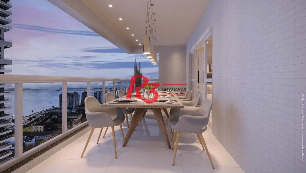 Apartamento com 3 dormitórios à venda, 218 m² por R$ 5.800.000,00 - Ponta da Praia - Santos/SP