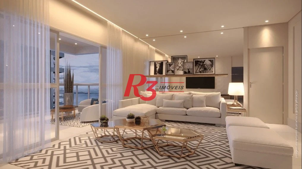 Apartamento com 3 dormitórios à venda, 218 m² por R$ 5.800.000,00 - Ponta da Praia - Santos/SP