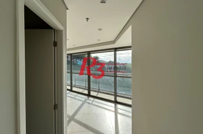 Sala para alugar, 70 m² por R$ 4.777,86/mês - Valongo - Santos/SP