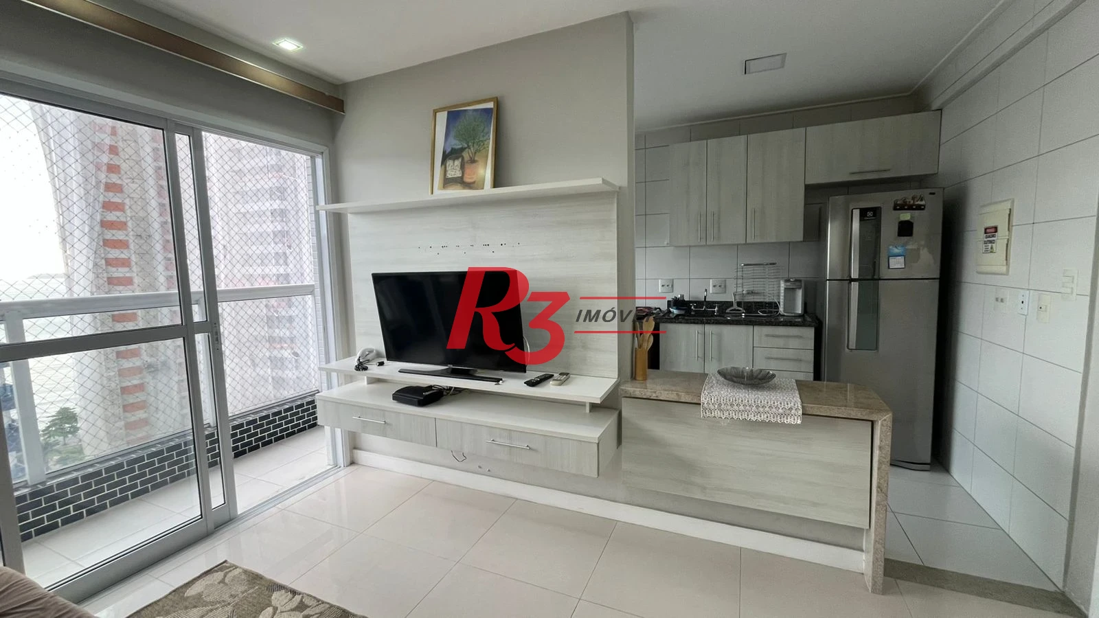 Apartamento com 1 dormitório para alugar, 44 m² por R$ 4.950,00/mês - Ponta da Praia - Santos/SP