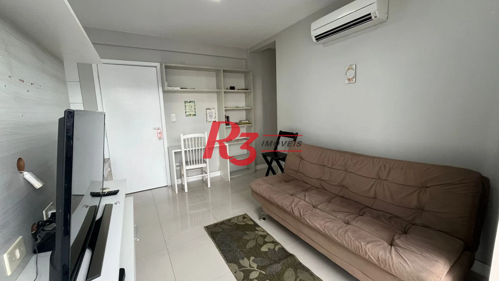 Apartamento com 1 dormitório para alugar, 44 m² por R$ 4.950,00/mês - Ponta da Praia - Santos/SP