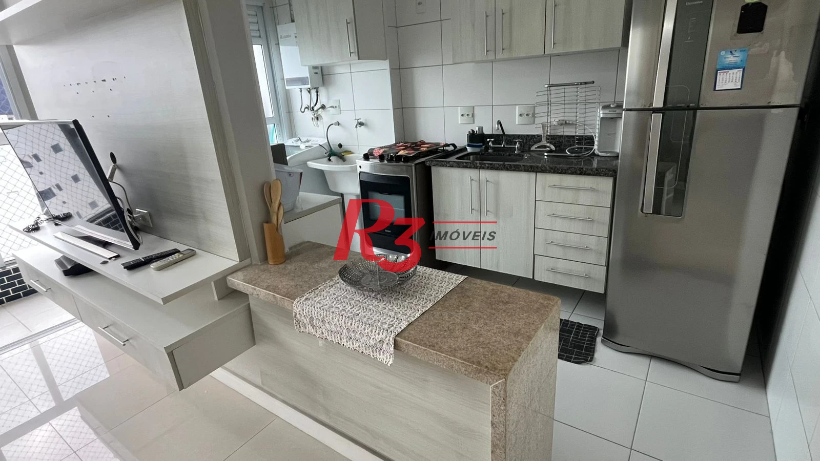 Apartamento com 1 dormitório para alugar, 44 m² por R$ 4.950,00/mês - Ponta da Praia - Santos/SP
