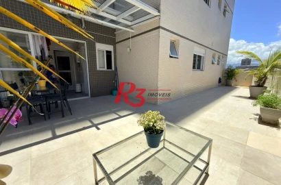 Apartamento Garden à venda, 166 m² por R$ 2.100.000,00 - Embaré - Santos/SP