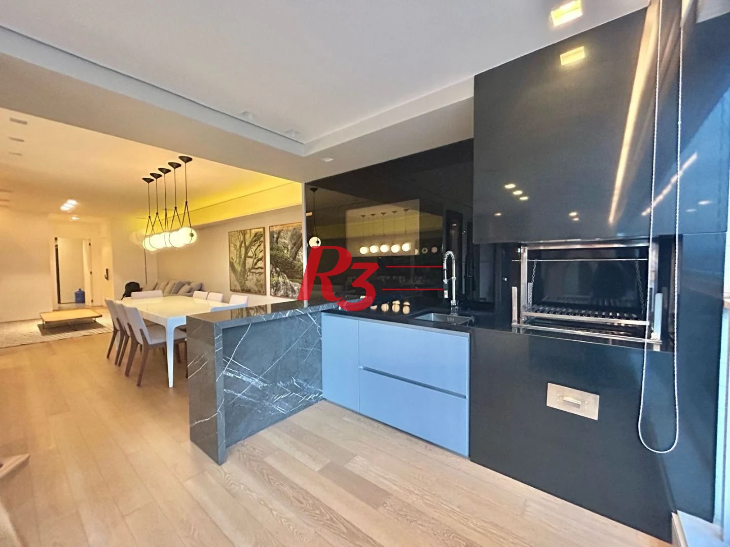Apartamento com 3 dormitórios à venda, 177 m² por R$ 3.280.000,00 - Boqueirão - Santos/SP