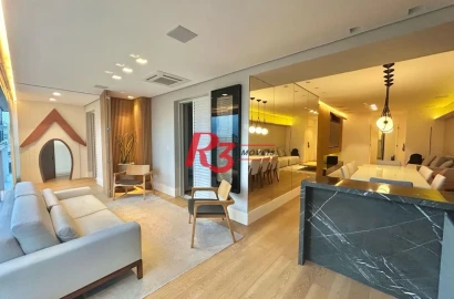 Apartamento com 3 dormitórios à venda, 177 m² por R$ 3.280.000,00 - Boqueirão - Santos/SP