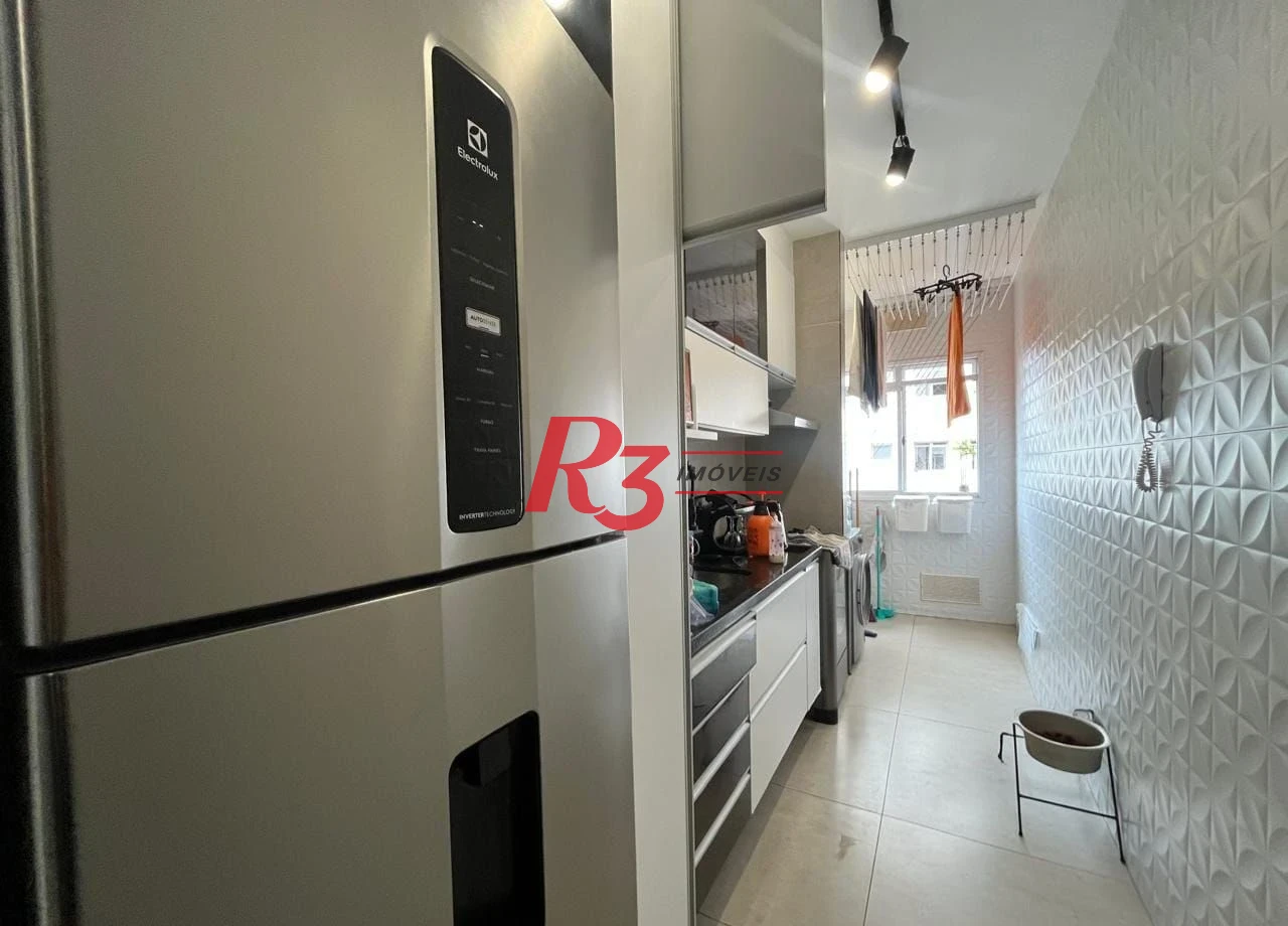 Apartamento com 3 dormitórios à venda, 84 m² por R$ 830.000,00 - Marapé - Santos/SP