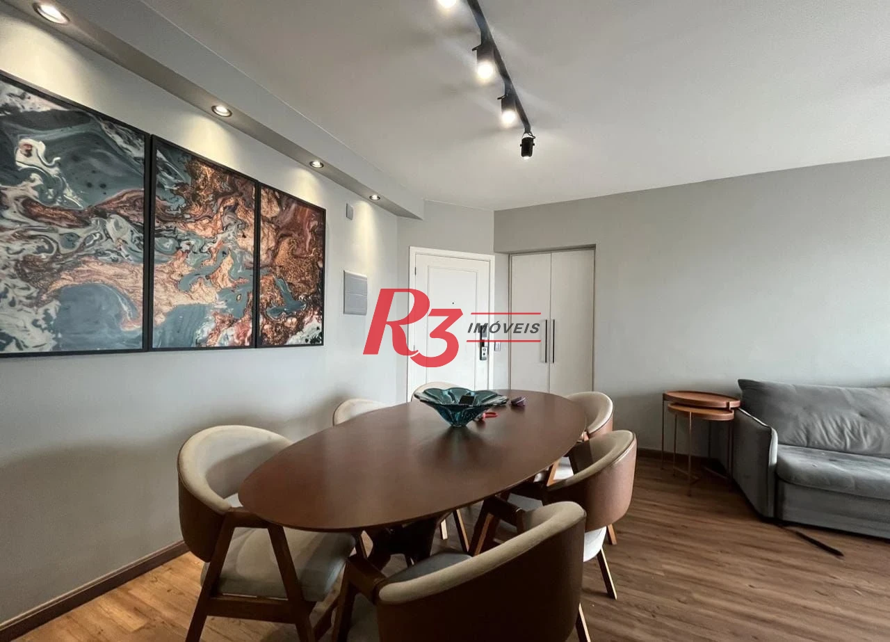 Apartamento com 3 dormitórios à venda, 84 m² por R$ 830.000,00 - Marapé - Santos/SP