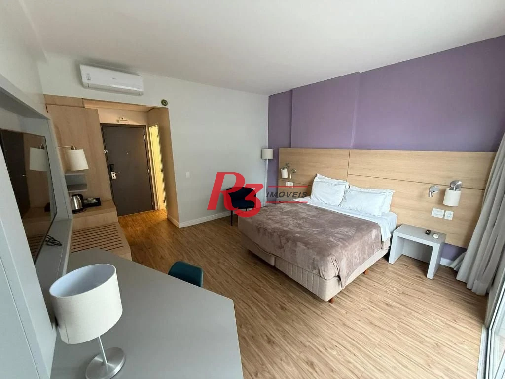 Flat com 1 dormitório à venda, 36 m² por R$ 583.000,00 - Gonzaga - Santos/SP