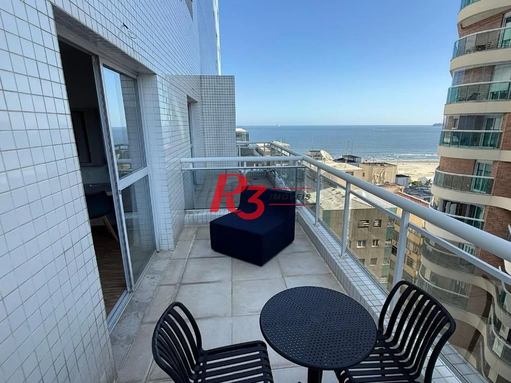 Flat com 1 dormitório à venda, 36 m² por R$ 583.000,00 - Gonzaga - Santos/SP