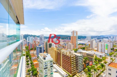 Apartamento à venda, 116 m² por R$ 2.456.000,00 - Gonzaga - Santos/SP
