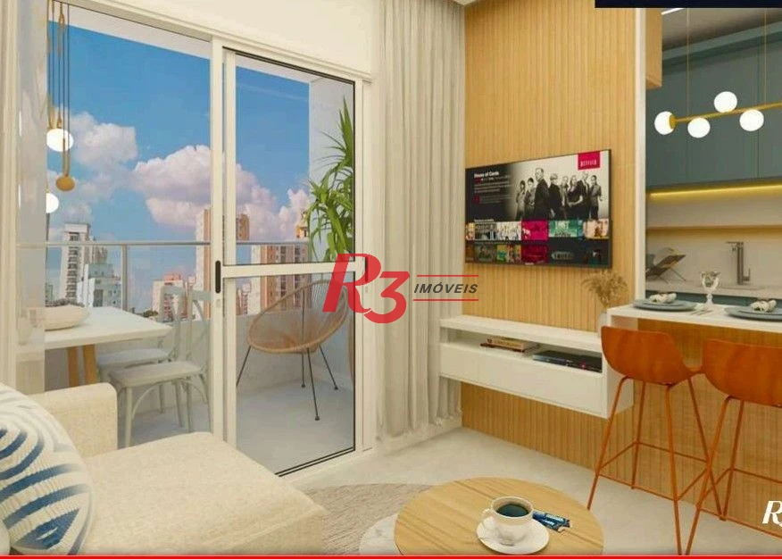 Apartamento à venda, 38 m² por R$ 352.000,00 - Aparecida - Santos/SP