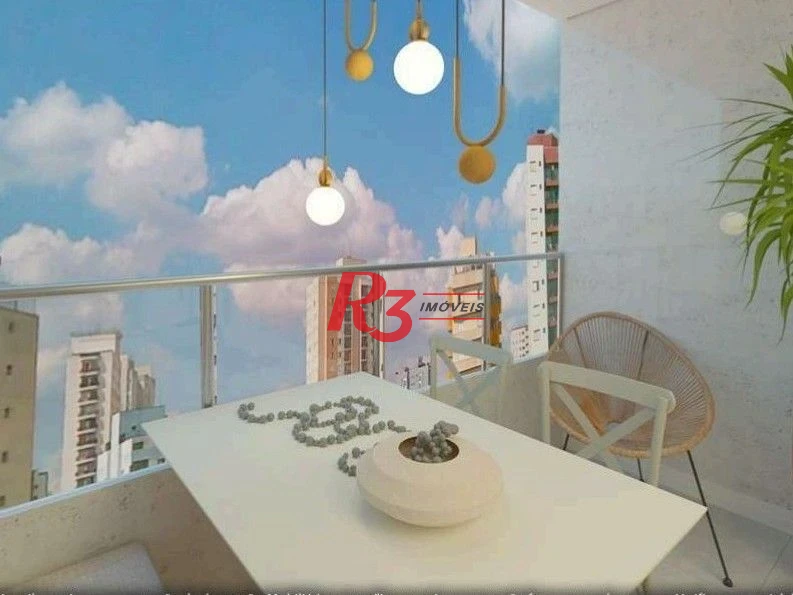 Apartamento à venda, 38 m² por R$ 352.000,00 - Aparecida - Santos/SP