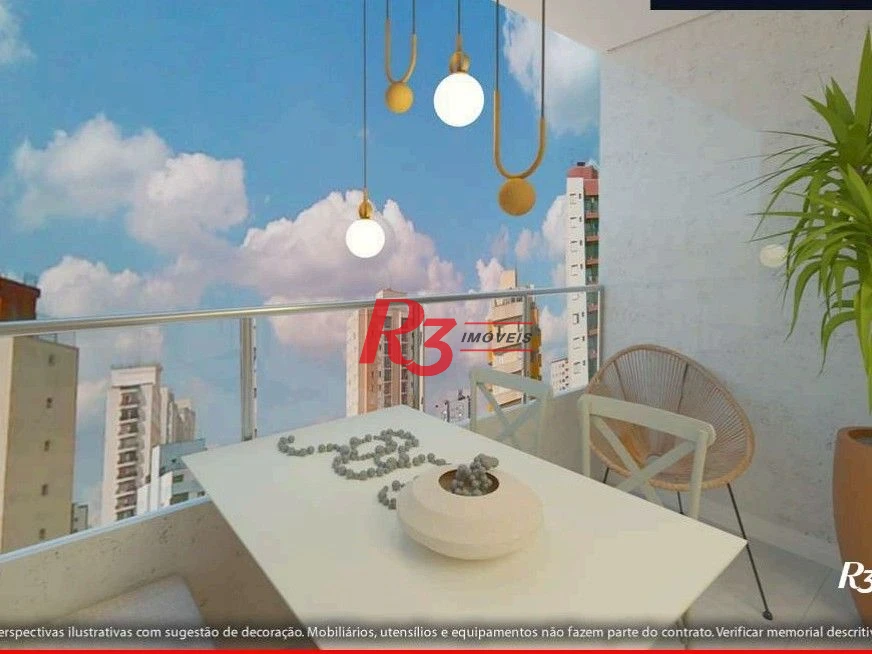 Apartamento à venda, 38 m² por R$ 360.000,00 - Aparecida - Santos/SP